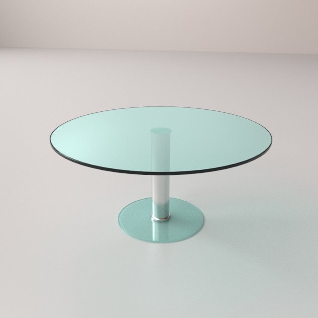 glass circular table 3D Model .c4d .max .obj .3ds .fbx .stl .blend 