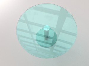 glass circular table 3D Model
