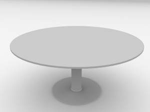 glass circular table 3D Model