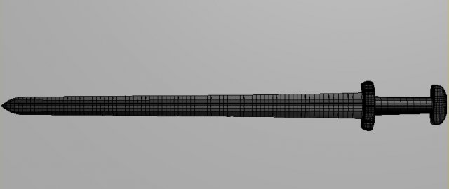 viking sword 3D Model .c4d .max .obj .3ds .fbx .stl .blend 