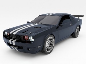 dodge challenger 2008 3D-Modell