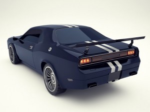 dodge challenger 2008 Model 3D