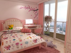 cute kid bed room 3D Model