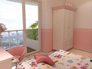 cute kid bed room 3D Model