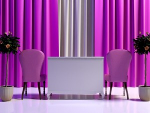 classic velvet chair and candice dresser 3D Model