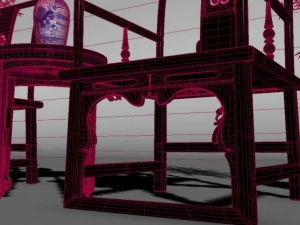traditional chinese arm chair 3D Model