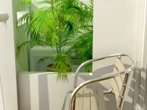 st&uuml;dyo tipi daire 3D Model