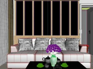 st&uuml;dyo tipi daire 3D Model