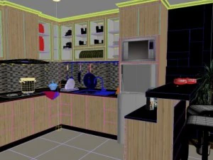 st&uuml;dyo tipi daire 3D Model