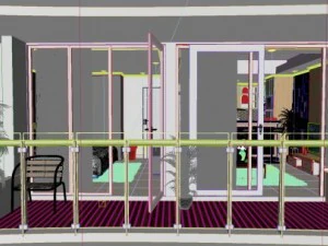 st&uuml;dyo tipi daire 3D Model