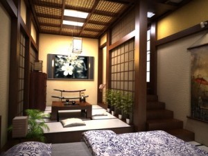 japanese traditional bed room Modelo 3D