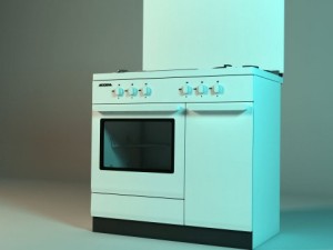 freestanding cooker modena Model 3D