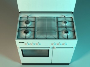 freestanding cooker modena Model 3D
