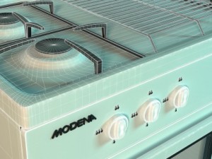 freestanding cooker modena Model 3D