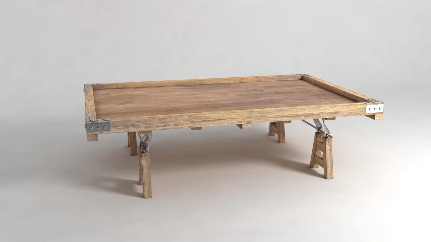 industrial coffee table 3D Model .c4d .max .obj .3ds .fbx .stl .blend 