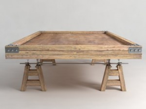 industrial coffee table 3D Model
