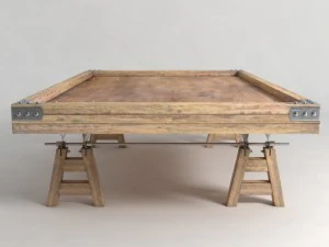 industrial coffee table 3D Model