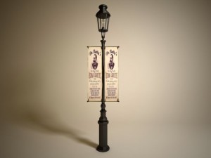 old street lamp Modèle 3D