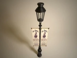 old street lamp 3D Model