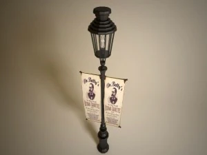 old street lamp 3D Model