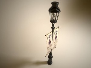 old street lamp Modelo 3D