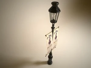 old street lamp 3D Model