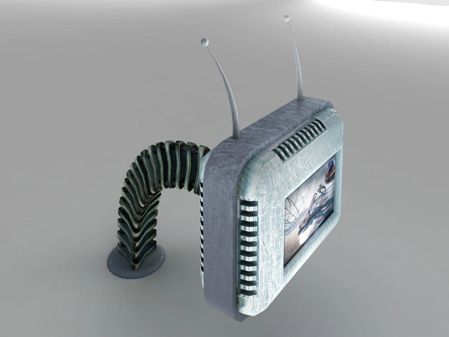 futuristic retro tv 3D Model .c4d .max .obj .3ds .fbx .stl .blend 
