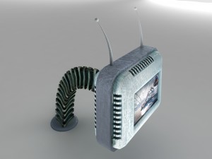 futuristic retro tv 3D Model