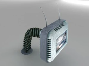 futuristic retro tv 3D Model