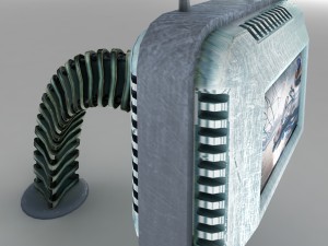 futuristic retro tv 3Dモデル