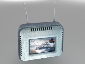 futuristic retro tv 3Dモデル