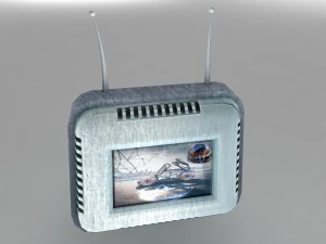futuristic retro tv 3D Model