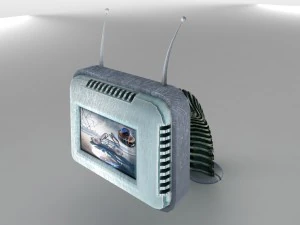 futuristic retro tv 3D Model