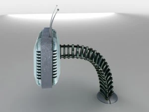 futuristic retro tv 3D Model