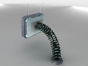 futuristic retro tv 3Dモデル