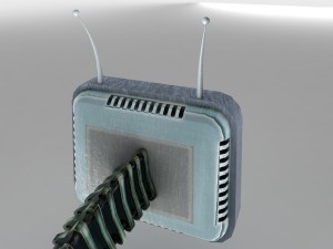 futuristic retro tv 3Dモデル
