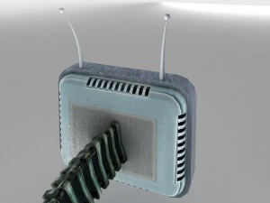 futuristic retro tv 3D Model