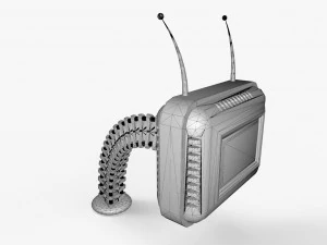 futuristic retro tv 3D Model