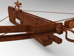 y&uuml;ksek poli keskin nişancı tatar yayı 3D Model