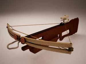 high poly sniper crossbow 3D Model