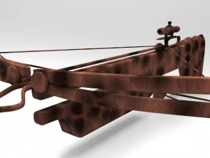 high poly sniper crossbow 3D Model