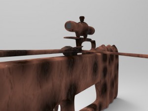 high poly sniper crossbow 3D Модель