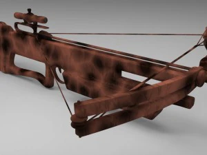 high poly sniper crossbow 3D Model
