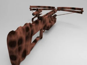 high poly sniper crossbow 3D Model