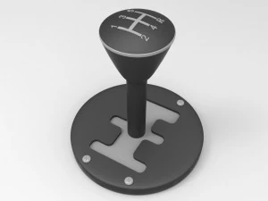 automatic gear selector lever 3D Model