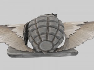 cool hand grenade belt buckle Modèle 3D