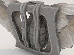 cool hand grenade belt buckle Modèle 3D
