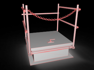 roof hatch door Modelo 3D