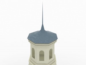 victorian style octogonal gazebo Modelo 3D