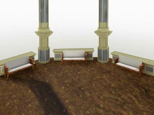 victorian style octogonal gazebo 3D Model